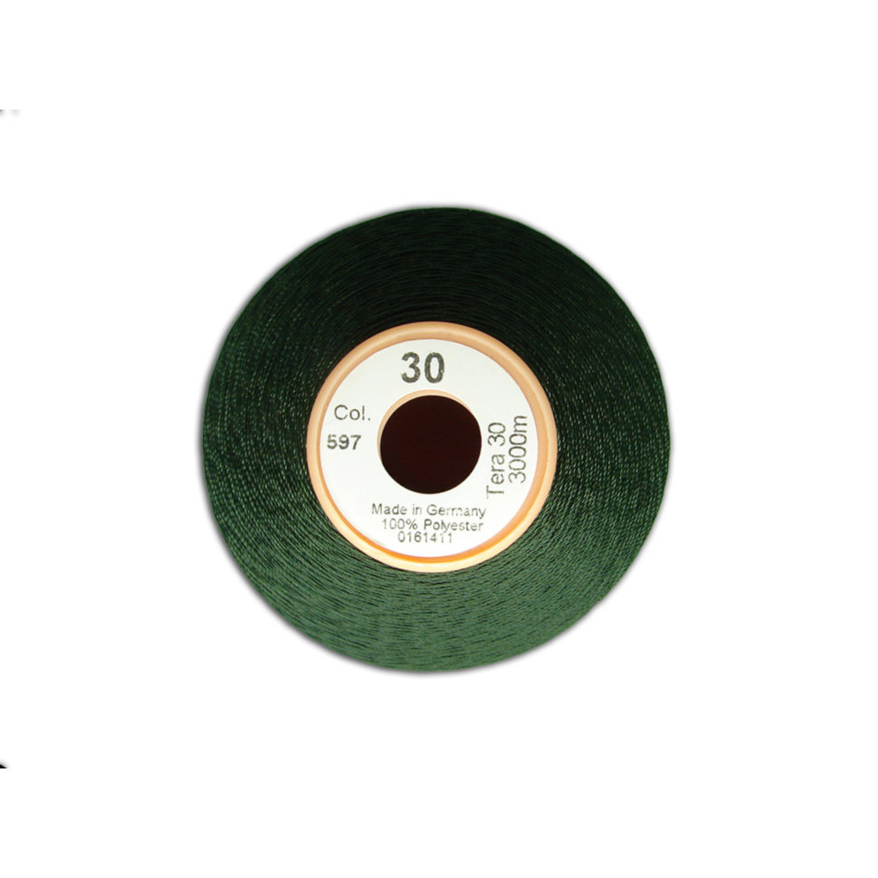 Нитки №30 Tera Gutermann (темная олива 597) 3000м в наявності