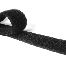Липучка 25 мм VELCRO (гачок+петля) чорна