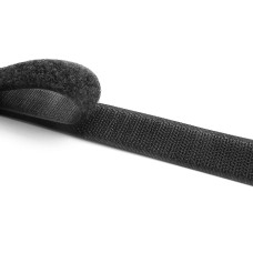 Липучка 20 мм VELCRO (гачок+петля) чорна