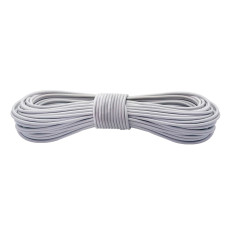 Резинка кругла 3 мм Shock cord (нейлон) біла
