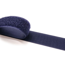 Липучка 25 мм VELCRO (гачок+петля) темно-синя (1i5)