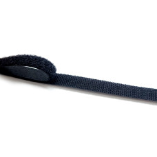 Липучка 10 мм VELCRO (гачок+петля) чорна