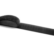 Липучка 16 мм VELCRO (гачок+петля) чорна