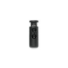 Фіксатор шнура Woojin (2 Hole Small Cord Lock) чорний