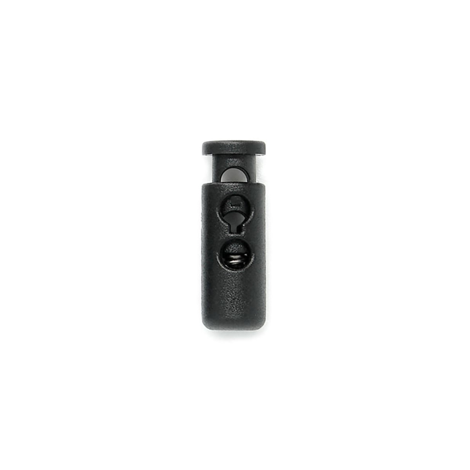 Фіксатор шнура Woojin (2 Hole Small Cord Lock) чорний в наявності