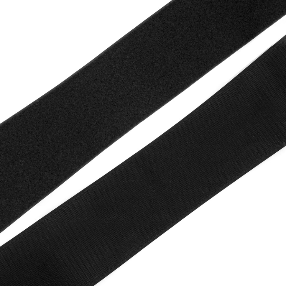 Липучка 100 мм VELCRO (гачок) чорна (500) в наявності
