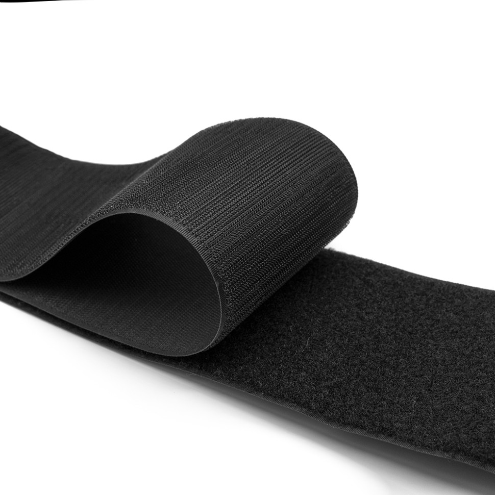 Липучка 100 мм VELCRO (гачок) чорна (500) в наявності