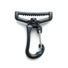 Карабін 38 мм Woojin (Stable Metal Hook) чорний
