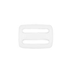 Пряжка двощелева 25 мм Woojin (Standard Weblock) біла
