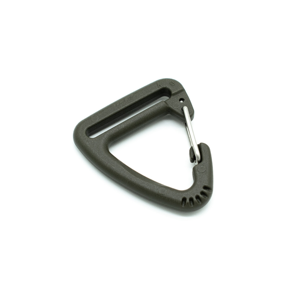 Карабін 25 мм Woojin (Triangle Metal Hook) OD green в наявності