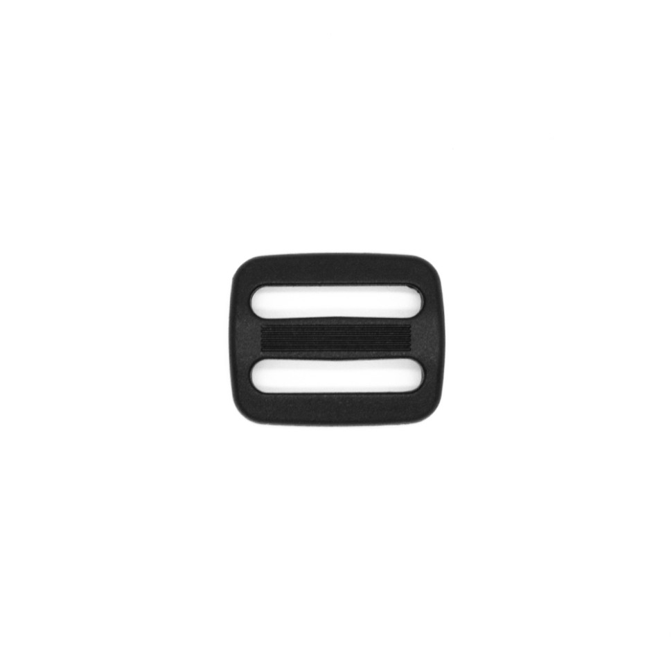 Пряжка двощелева 25 мм Woojin (HD Weblock) чорна в наявності