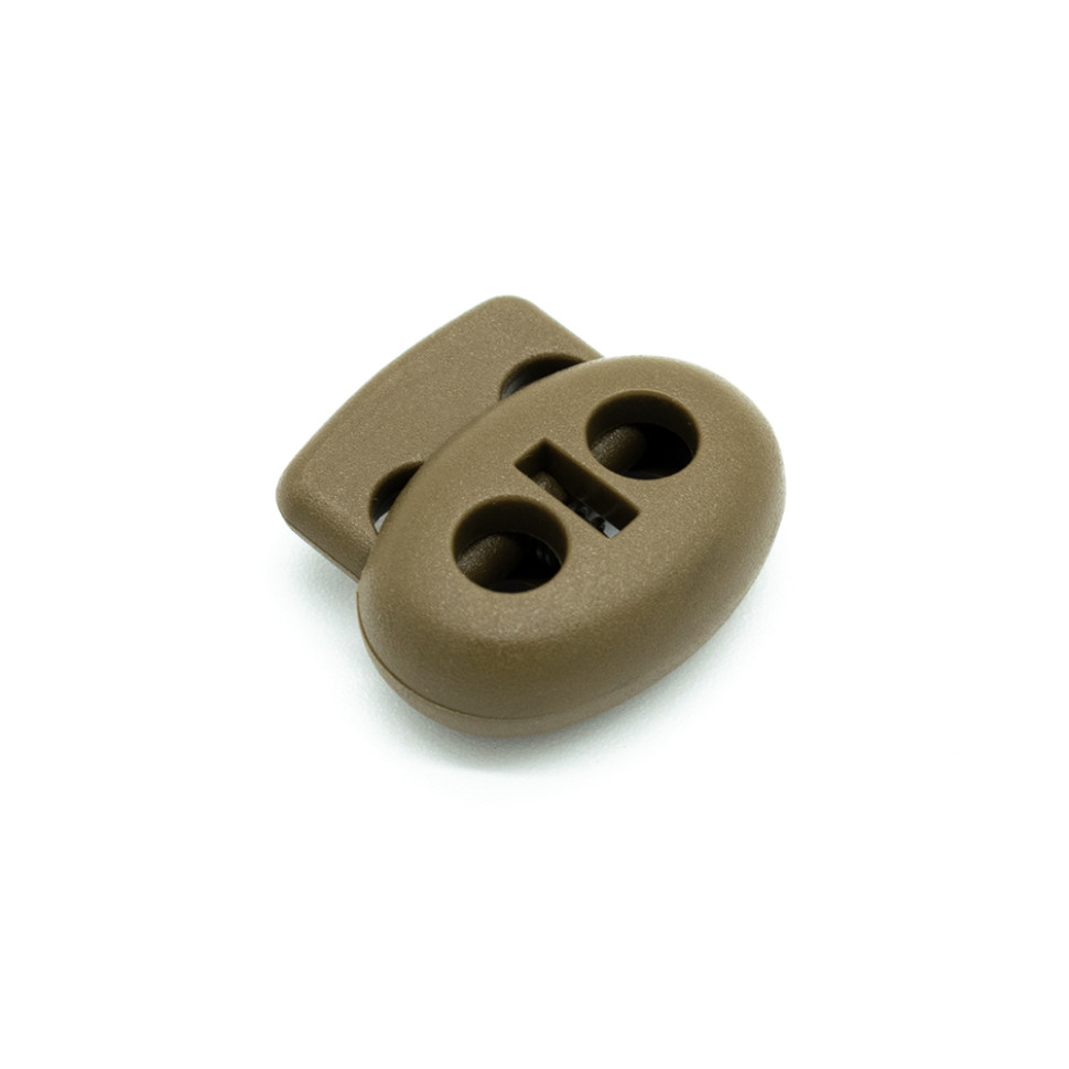 Фіксатор шнура 4 мм Woojin (H-I Cordlock middle) Coyote brown в наявності