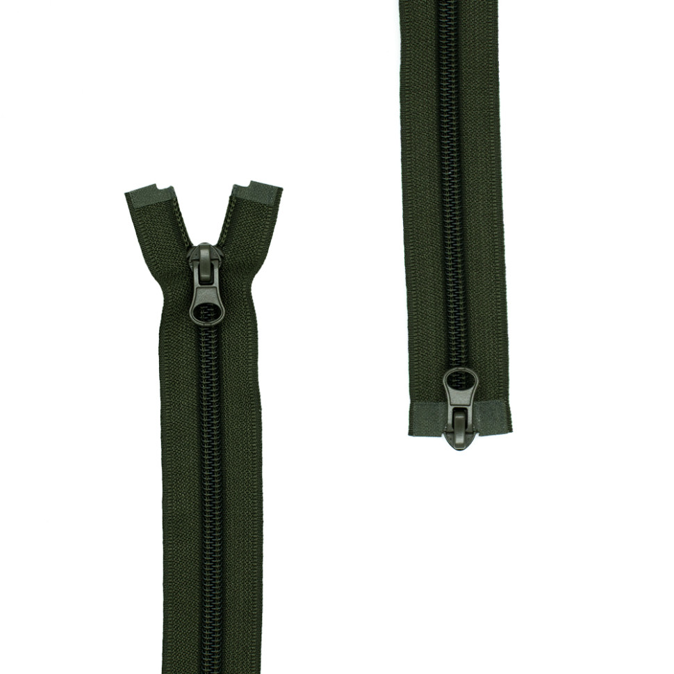Блискавка спіральна 90 см Max Zipper T-5 (хакі) 2 бігунки в наявності