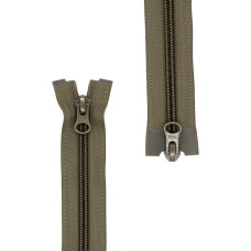 Блискавка спіральна 80 см YKK 5VS (койот 563) 2 бігунки