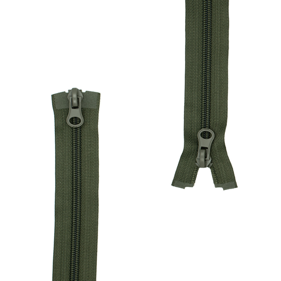 Блискавка спіральна 90 см Max Zipper T-8 (хакі) 2 бігунки в наявності