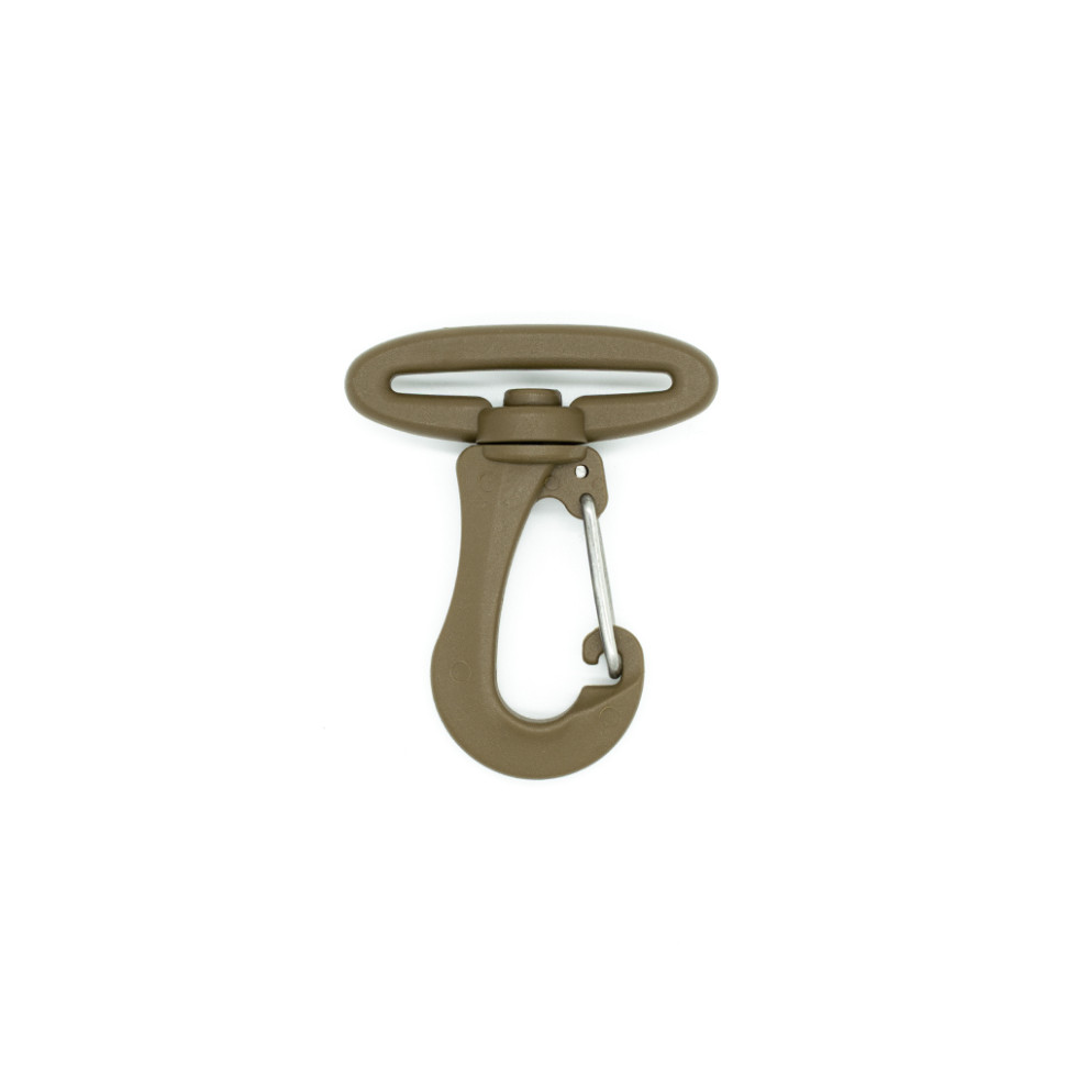 Карабін 38 мм (Smoothy Metal Hook) WOOJIN койот C/Brown в наличии