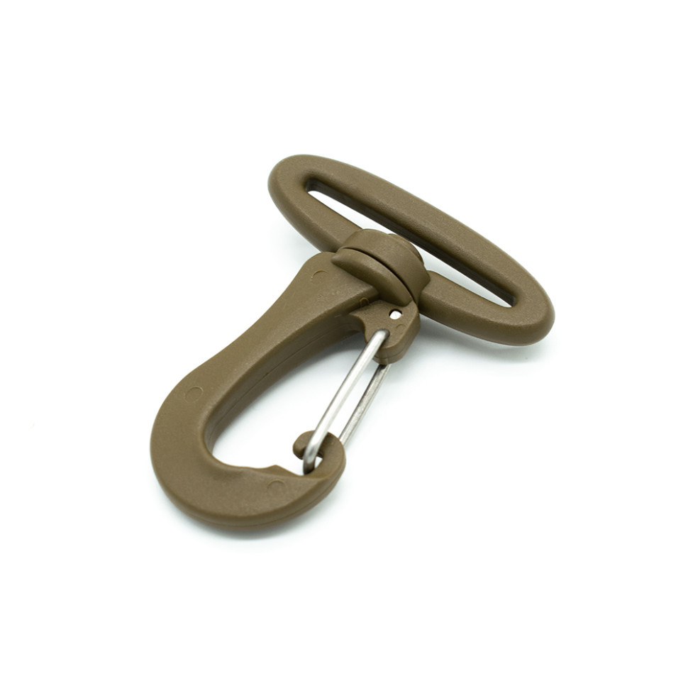 Карабін 38 мм (Smoothy Metal Hook) WOOJIN койот C/Brown в наличии