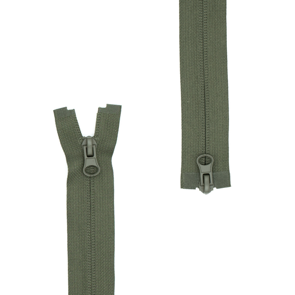 Блискавка спіральна реверсна 70 см Max Zipper T-5 (хакі) 2 бігунки в наличии