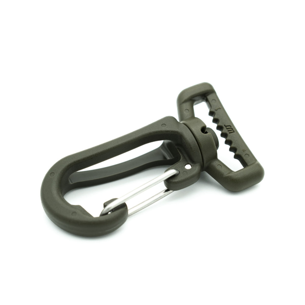 Карабін 25 мм Woojin (Stable Metal Hook) OD Green в наявності