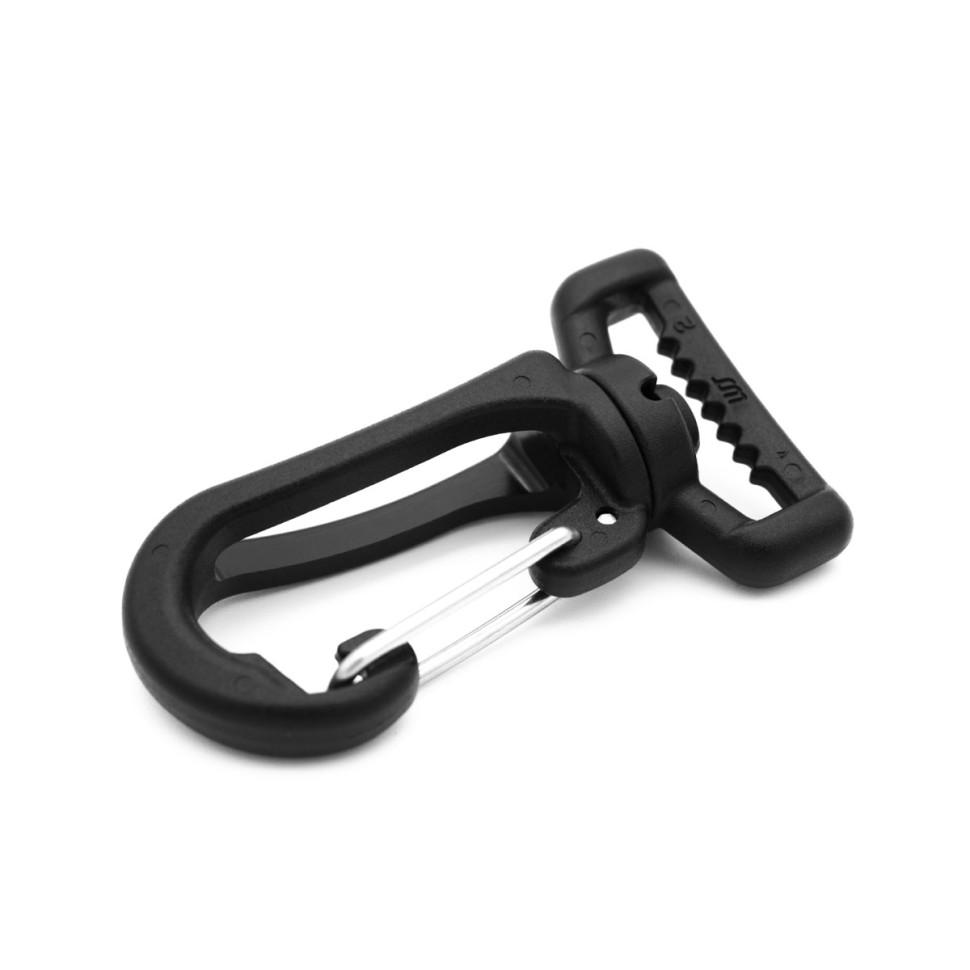 Карабін 25 мм Woojin (Stable Metal Hook) чорний в наявності