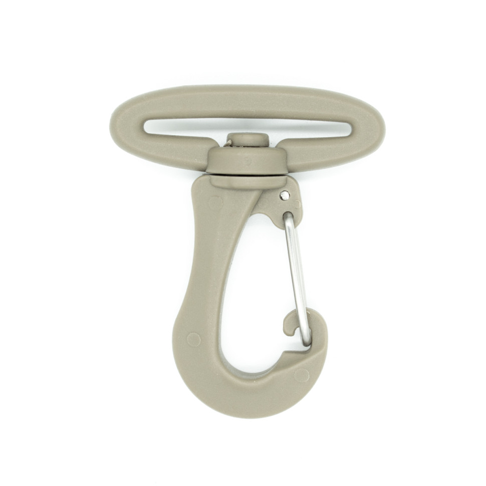 Карабін 38 мм Woojin (Smoothy Metal Hook) Tan в наявності