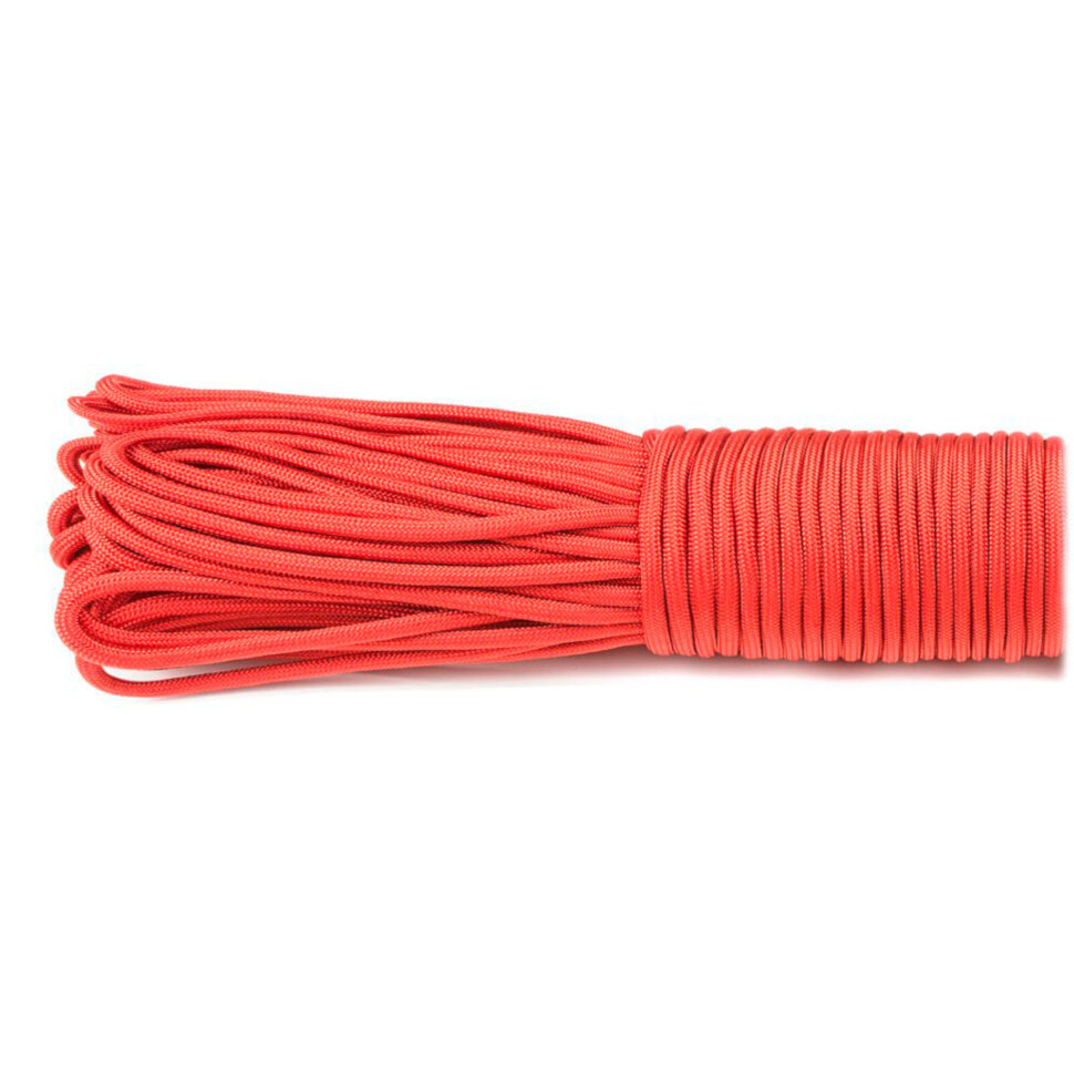 Паракорд Fibex Nylon Paracord 550 Type III (021 red) в наявності