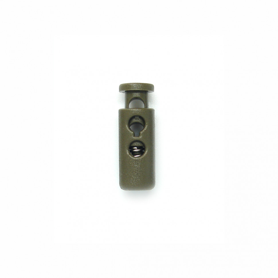 Фіксатор шнура Woojin (2 Hole Small Cord Lock) OD Green в наявності