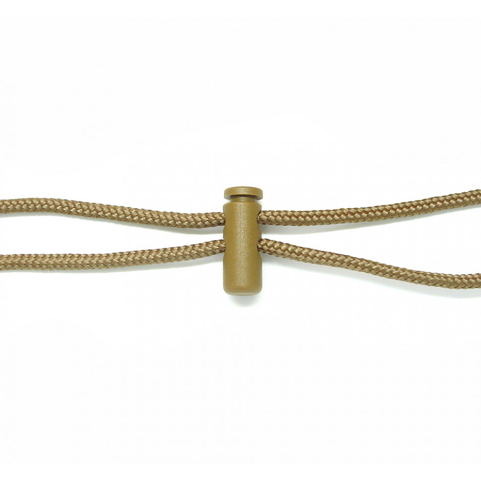 Фіксатор шнура Woojin (2 Hole Small Cord Lock) Coyote Brown в наявності