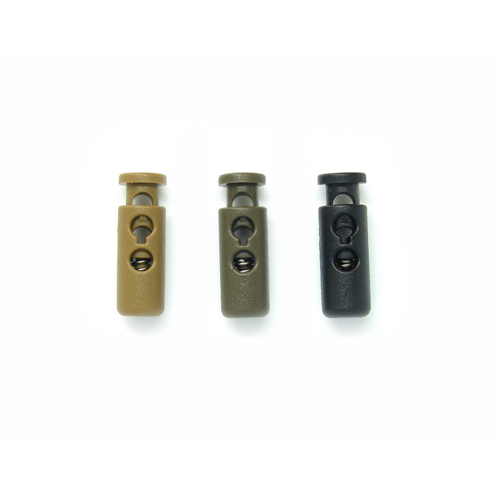 Фіксатор шнура Woojin (2 Hole Small Cord Lock) Coyote Brown в наявності