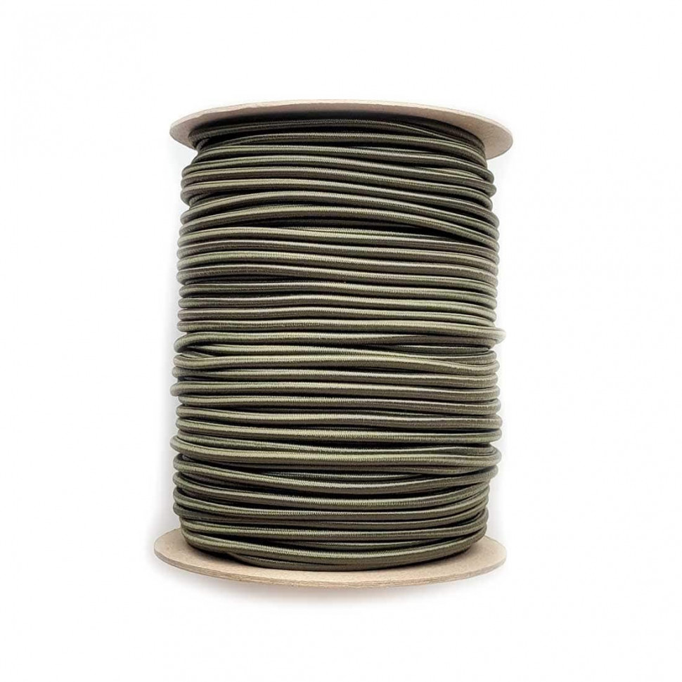 Резинка кругла 5 мм Shock cord (нейлон) army green в наличии