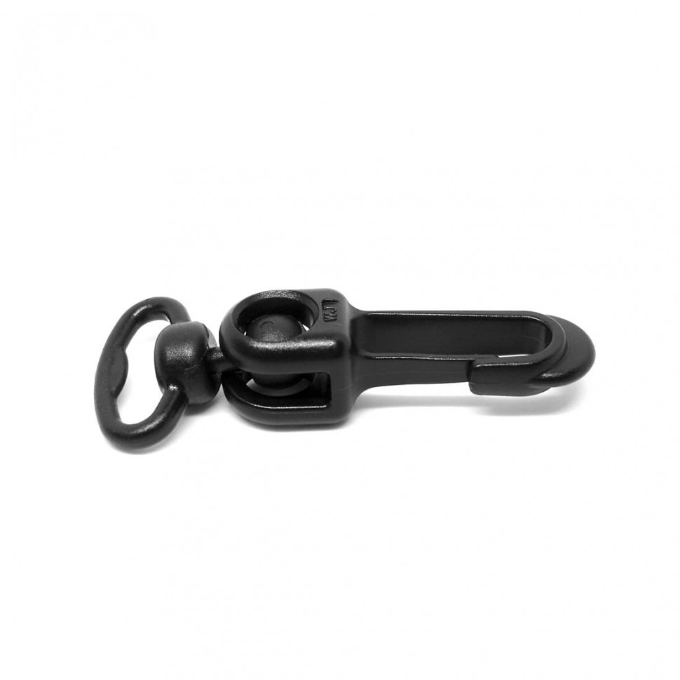 Карабін для ключів 16 мм Rotary Key Ring чорний в наявності