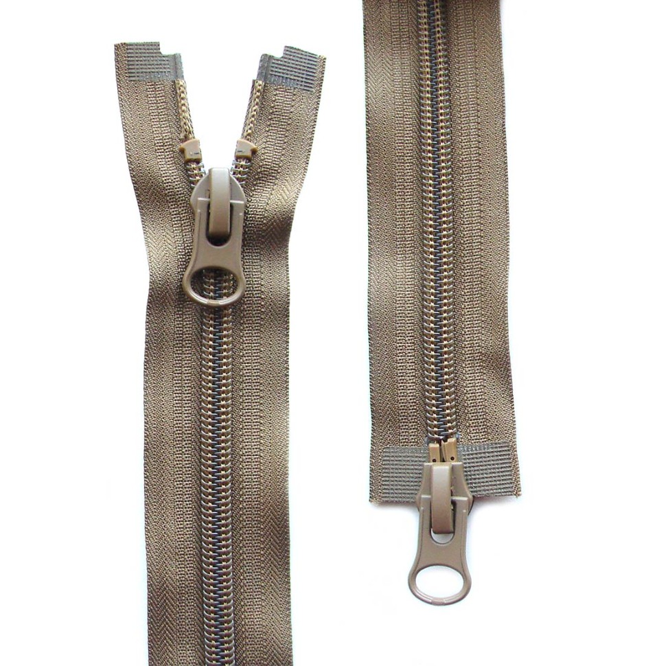 Блискавка спіральна 90 см Max Zipper T-8 (койот) 2 бігунки в наявності