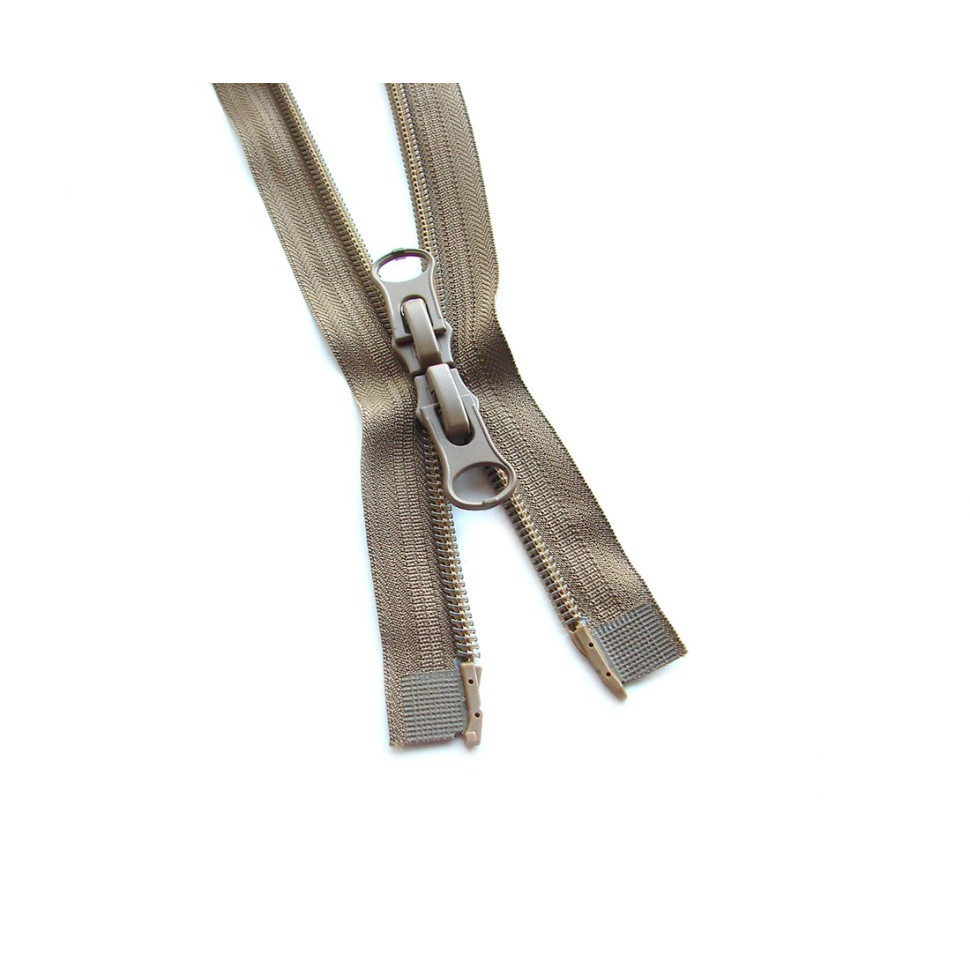 Блискавка спіральна 90 см Max Zipper T-8 (койот) 2 бігунки в наявності