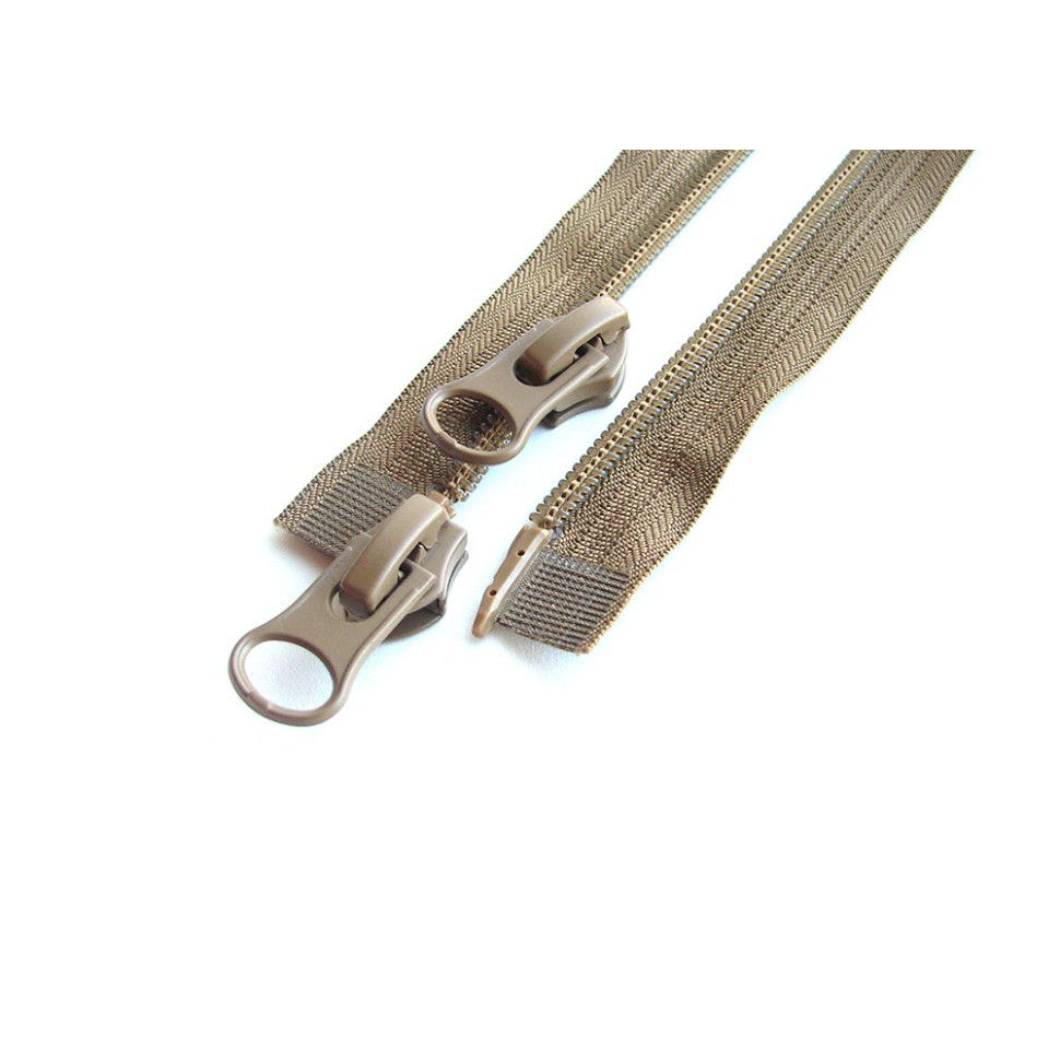 Блискавка спіральна 90 см Max Zipper T-8 (койот) 2 бігунки в наявності