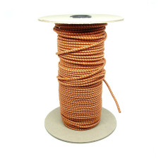 Резинка кругла 3 мм Shock cord (нейлон) orange-black