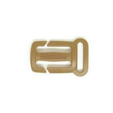 Пряжка двощелева 25/20 мм з розрізами Woojin (Open TQ) Coyote Brown